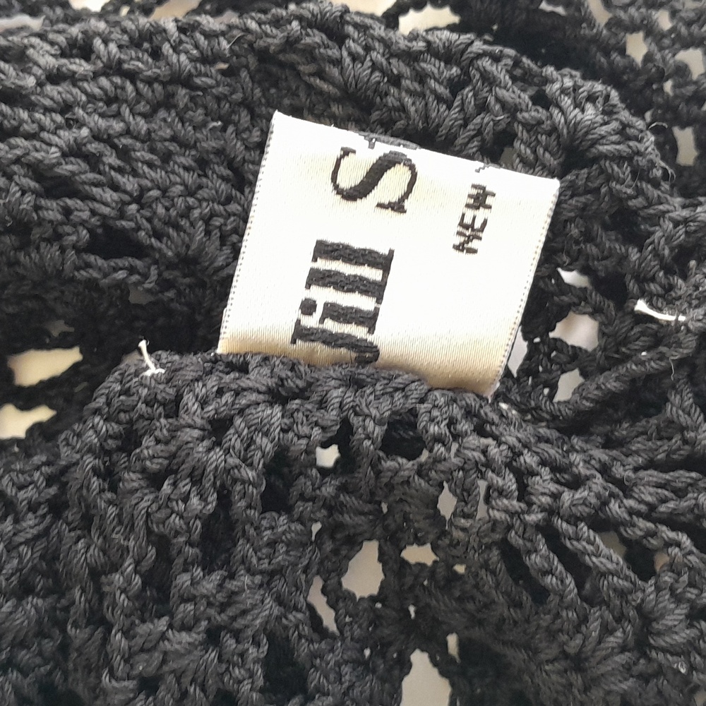 Jill Stuart black crochet embroidered black top - Picture 6 of 7